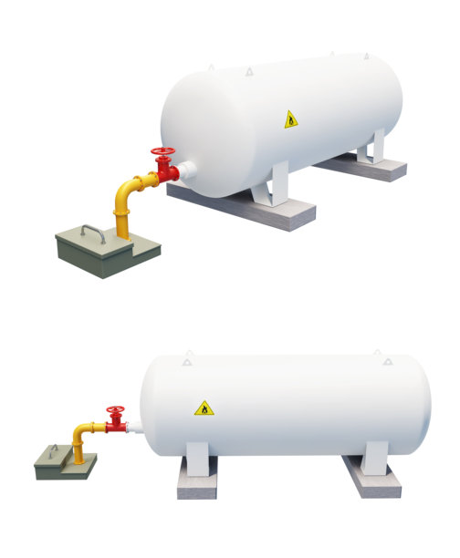 工业油箱隔离在白色背景图片下载