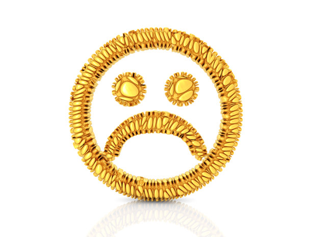 金色悲伤图标图片下载