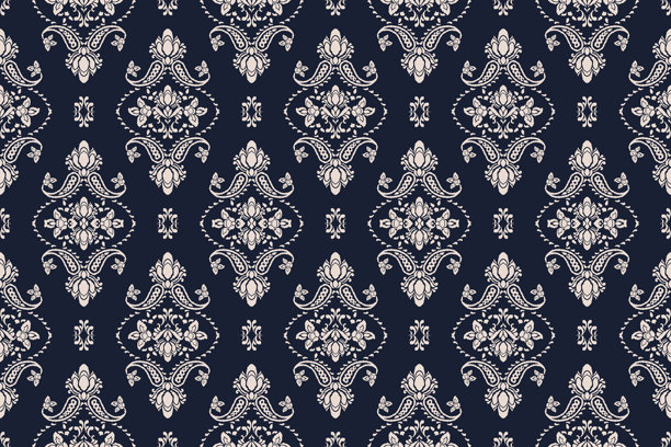 伊卡特部落印第安人无缝图案。民族阿兹特克织物地毯曼陀罗装饰本土波西米亚纹样纺织品。几何非裔美国东方传统矢量插图。刺绣的风格。图片下载