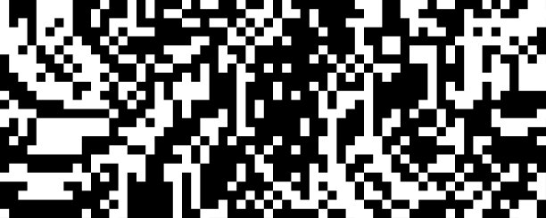 像素化弯曲波纹理。黑白抖动弯曲线条背景。数字背景的横幅，海报，传单，小册子，小册子。抽象栅格波纹覆盖墙纸。向量图片下载