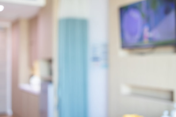 医院房间内部抽象模糊的背景图片下载