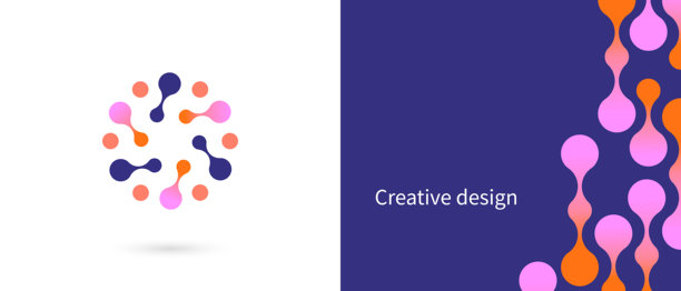 抽象的圆形图标，圆形的过程运动符号，全球经济的概念贸易展览展览博览会展场展示会议研讨会符号标志和背景图案纹理图片下载