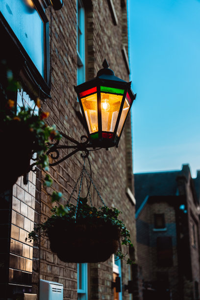 伦敦的旧街灯图片下载