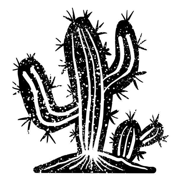 画仙人掌涂鸦与垃圾的纹理图片下载