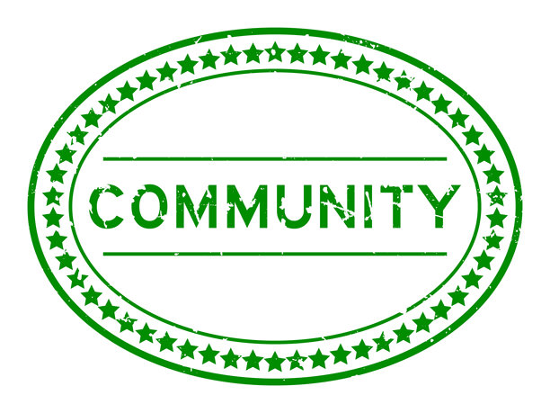 垃圾绿色社区字椭圆形橡胶印章白色背景图片下载