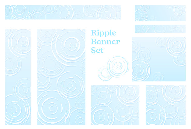 圆形水波纹横幅集图片下载