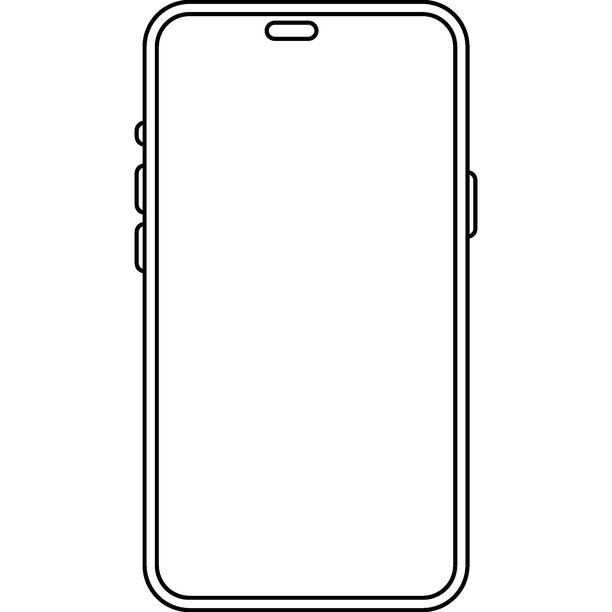 智能手机的线条样式图标图片下载