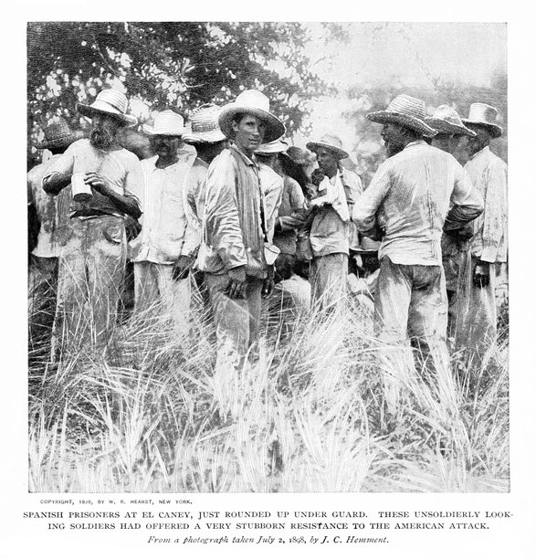 西班牙战俘，古巴，美西战争，19世纪世界史图片下载