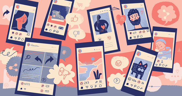 社交媒体概念图片下载