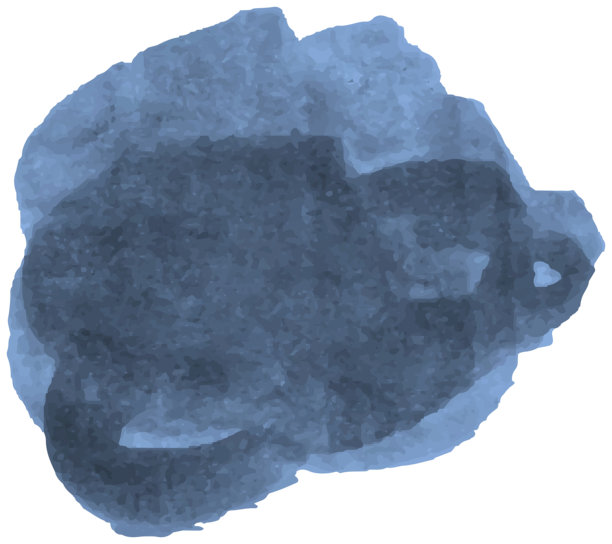 深蓝色水彩污点:雾云效果图片下载