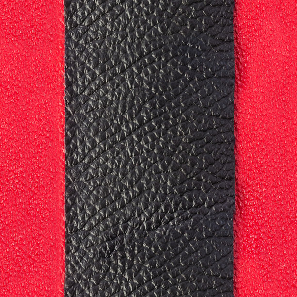 无缝4k照片纹理的黑色和红色条纹皮革。图片下载