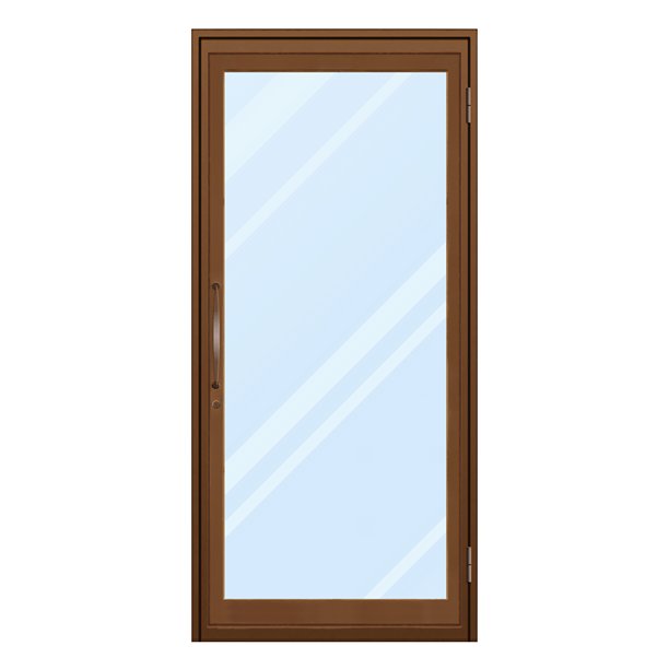 棕色玻璃门。商店的门。图片下载