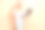 照片积极开朗的女人与卷曲的发型条纹长袖触摸眼镜看笔记本电脑孤立在柔和的颜色背景图片下载
