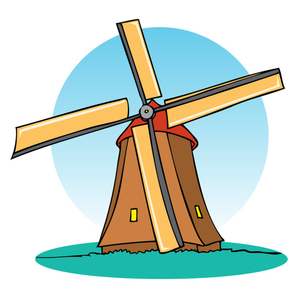 风车矢量图图片下载