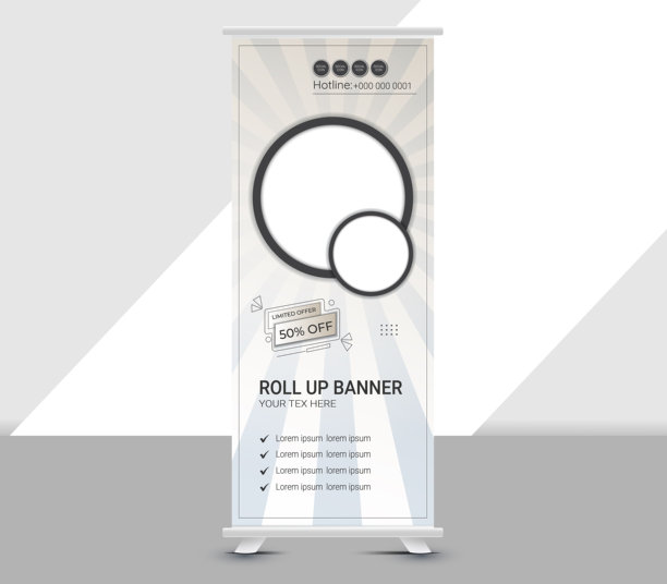 商业卷横幅，现代x横幅，企业卷横幅模板设计，公司卷横幅，时尚卷横幅设计，商业卷横幅，矢量插图图片下载