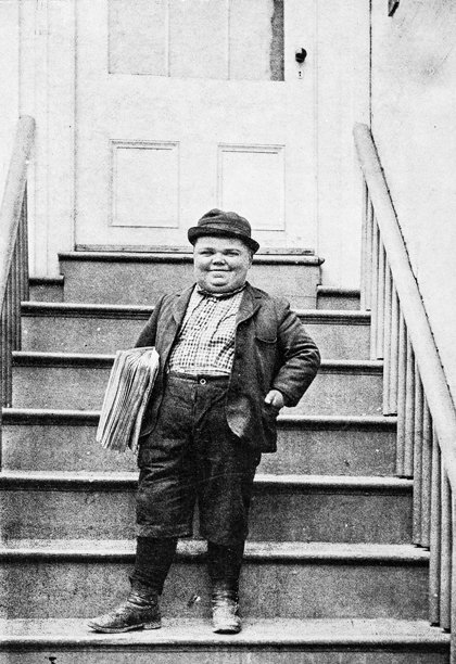 古董照片:卖报纸的图片下载