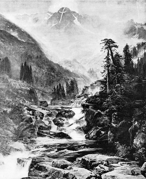 古董照片:科罗拉多州圣十字山图片下载