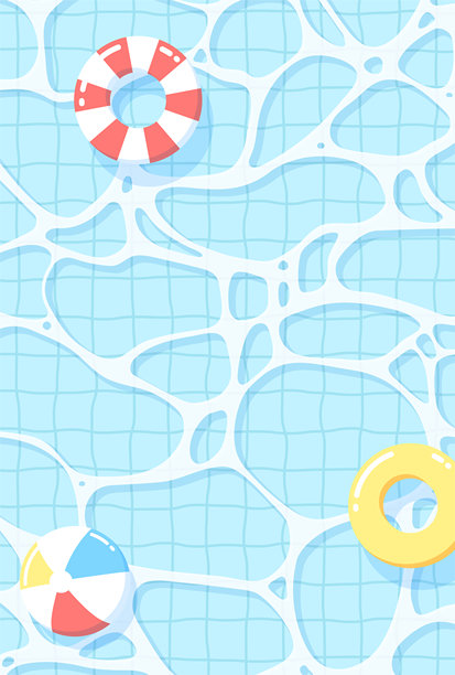 从正上方看到的水池插图图片下载