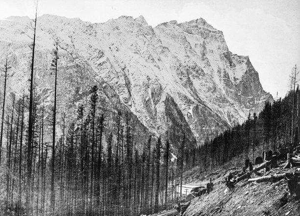 古董照片:麦克唐纳山，不列颠哥伦比亚省图片下载