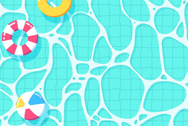 从正上方看到的水池插图图片下载