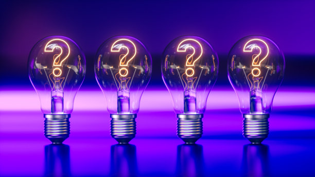 问号灯泡:可视化的不确定性和查询在3D渲染图片下载
