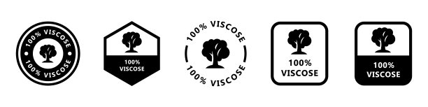 粘胶矢量标志用于织物或服装。图片下载