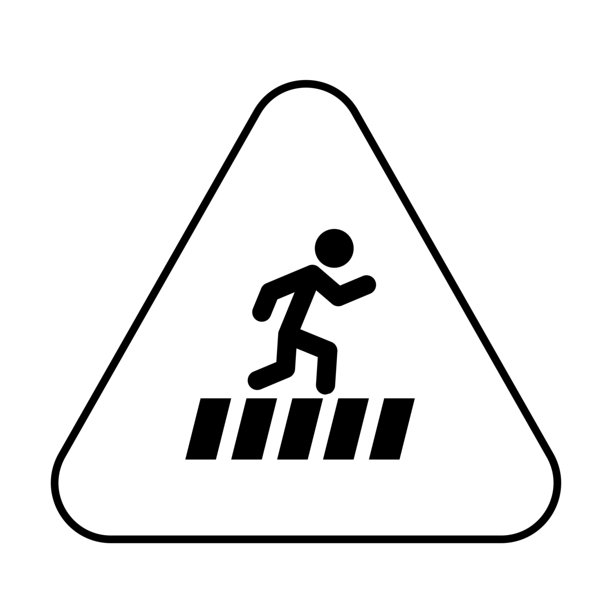 人行横道图标标志，斑马线图标，人行横道图标标志图片下载