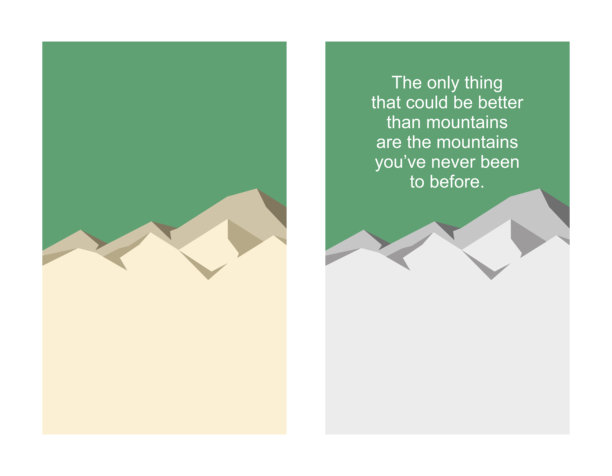 山或岩石的背景插图。山地景观，象征自由与自然。图片下载