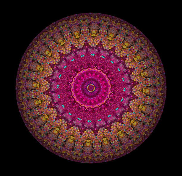 色彩鲜艳的曼荼罗。图片下载