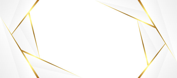 抽象的白色和金色大理石纹理横幅图片下载