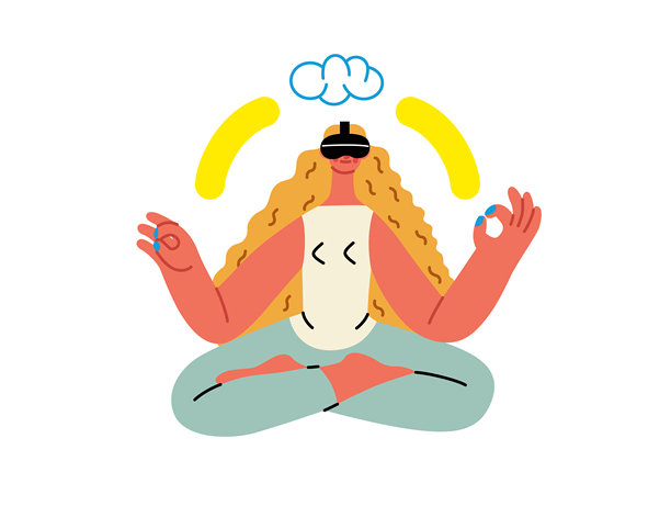 创意工作空间，平面矢量概念插图图片下载