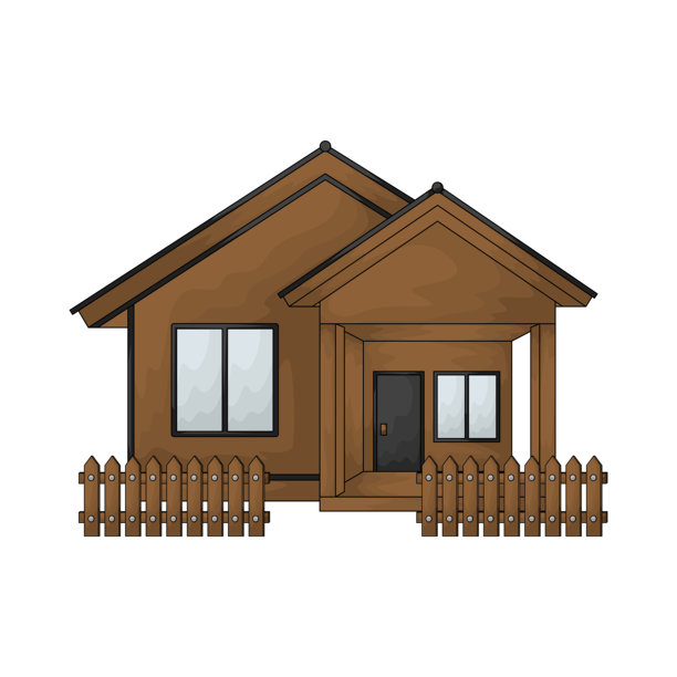 有尖桩篱笆的房子图片下载