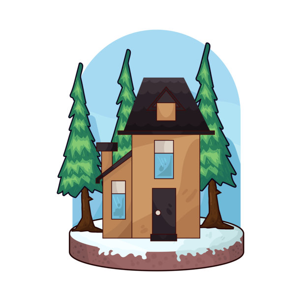 冬天的房子图片下载