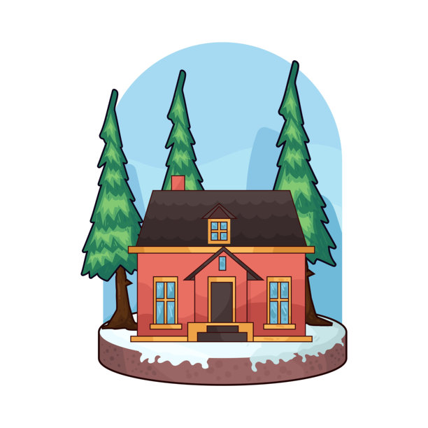 冬天的房子图片下载