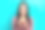 积极的年轻女厨师的特写照片拿着她的第一个手工新鲜出炉的松饼吃甜美味的甜点孤立的青色背景图片下载