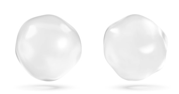 化妆品保湿水分子，化妆品精华液，液体泡泡，白底液体泡泡中的分子。图片下载