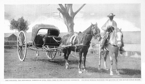 古巴的一辆马车图片下载