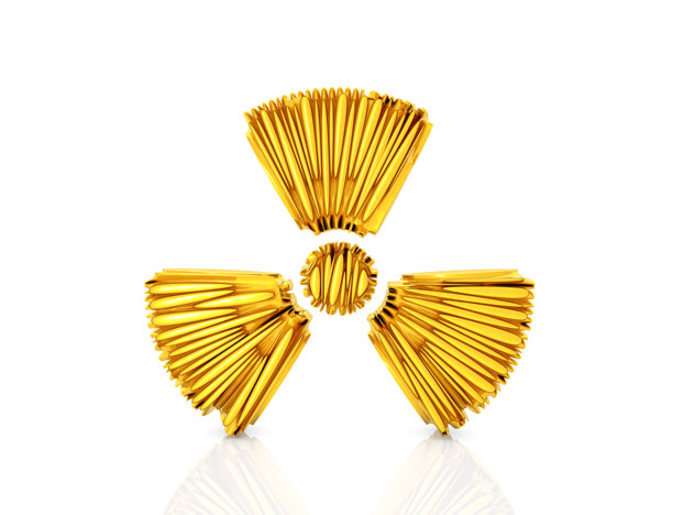 黄金放射性标志图片下载