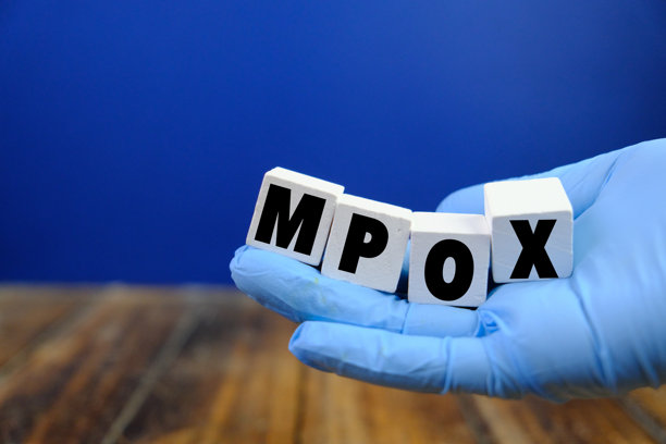 医疗设备和猴痘病毒的首字母缩写。图片下载