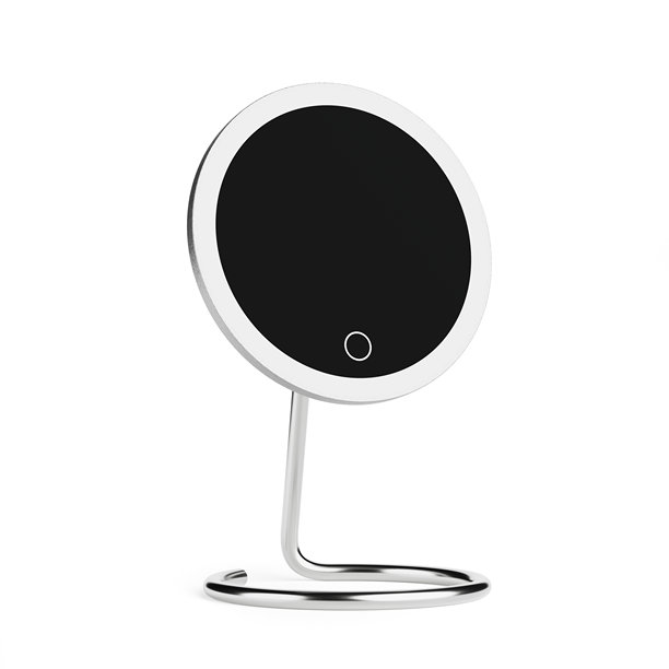 现代彩妆智能数码镜子与背光。3d渲染图片下载