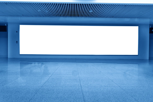 室内墙上空白显示屏图片下载