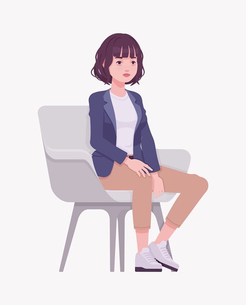 有效好看的商务年轻办公室时尚女椅子坐图片下载