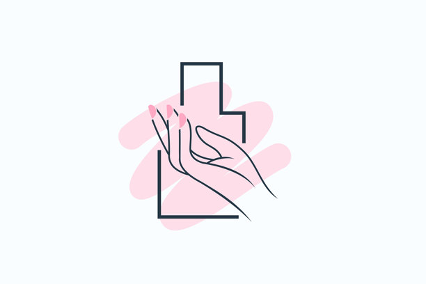 美容美甲元素设计具有美与时尚的现代理念图片下载