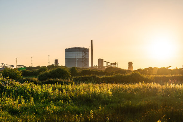 英国威尔士塔尔博特港钢铁厂工业展望图片下载