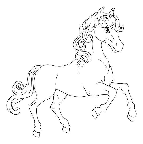 马卡通可爱的动物人物插图图片下载