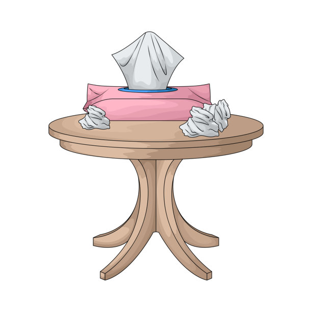 桌上的纸巾盒图片下载