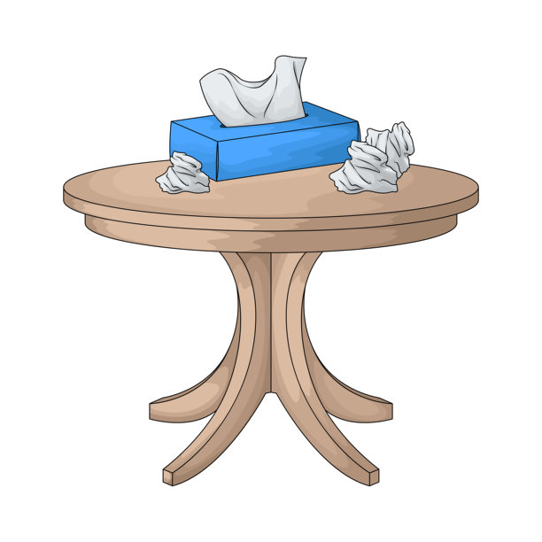 桌上的纸巾盒图片下载