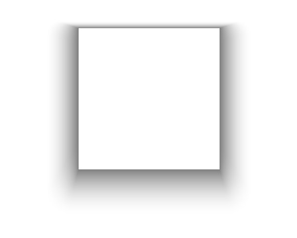 方形阴影效果从纸页或卡片，海报或横幅，图片或包装盒的模型设计。软灰色阴影孤立在白色背景。矢量写实插图图片下载