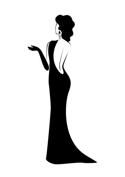 穿晚礼服的女孩图片下载