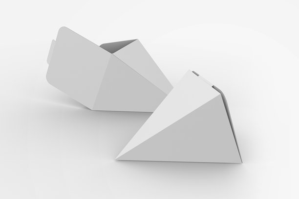 纸盒快餐包装在一个白色的背景，模拟图片下载